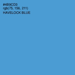 #4B9CD3 - Havelock Blue Color Image